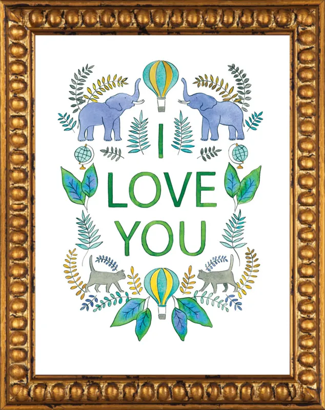 I Love You by Rachel Rogers for Artfully Walls