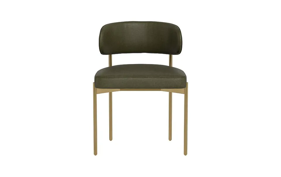 Hollis Leather Metal Framed Chair