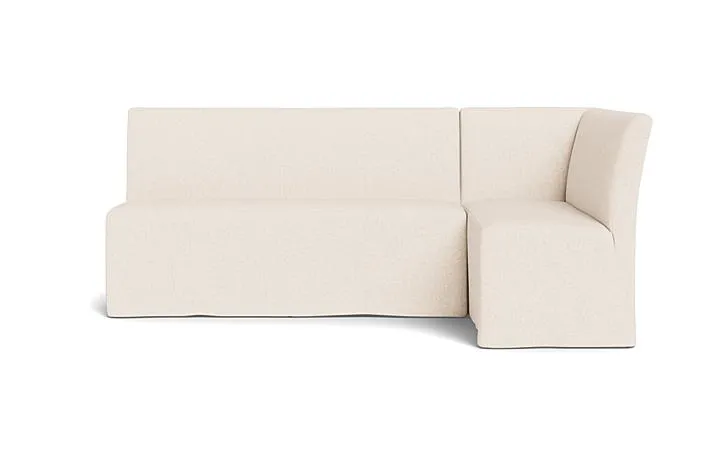 Dorian Slipcovered Right Banquette