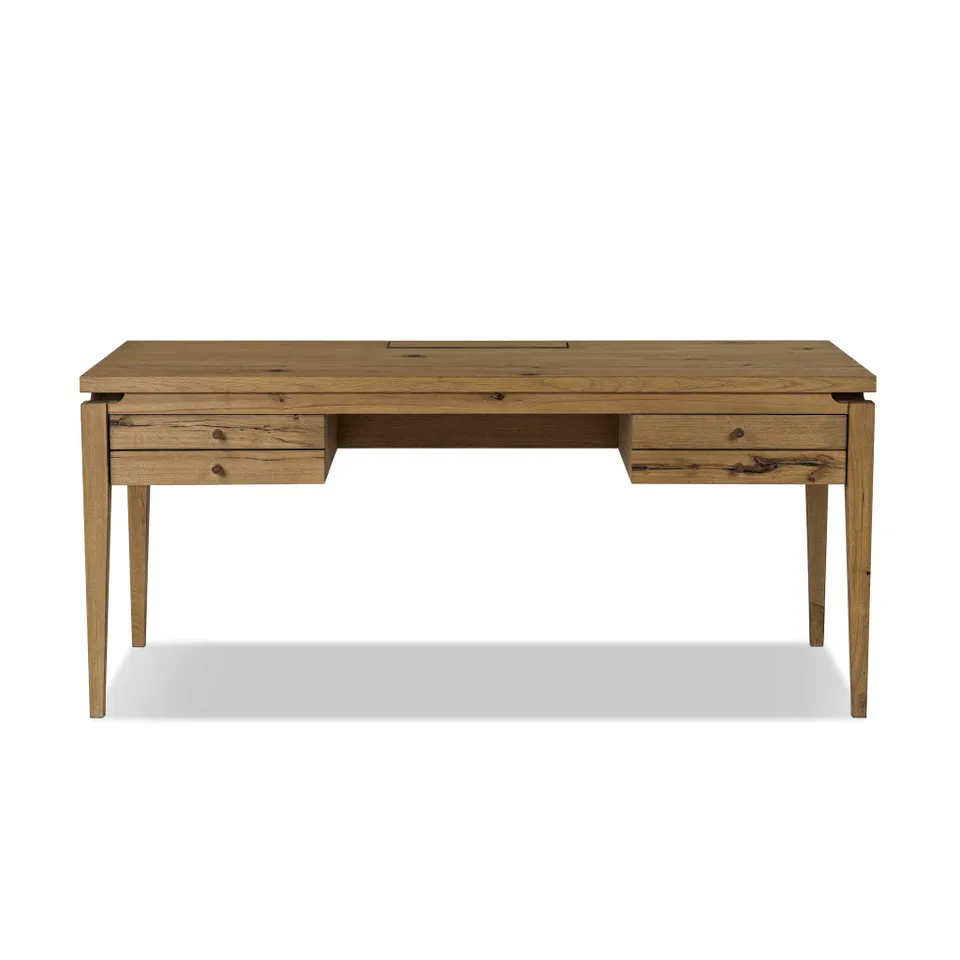 Bergstrom Desk - Warm Natural Oak Veneer