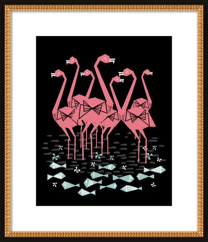 Flamingos by Andrea Lauren for Artfully Walls
