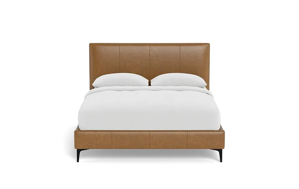 Lowen Leather Upholstered Bed with Tufting Option