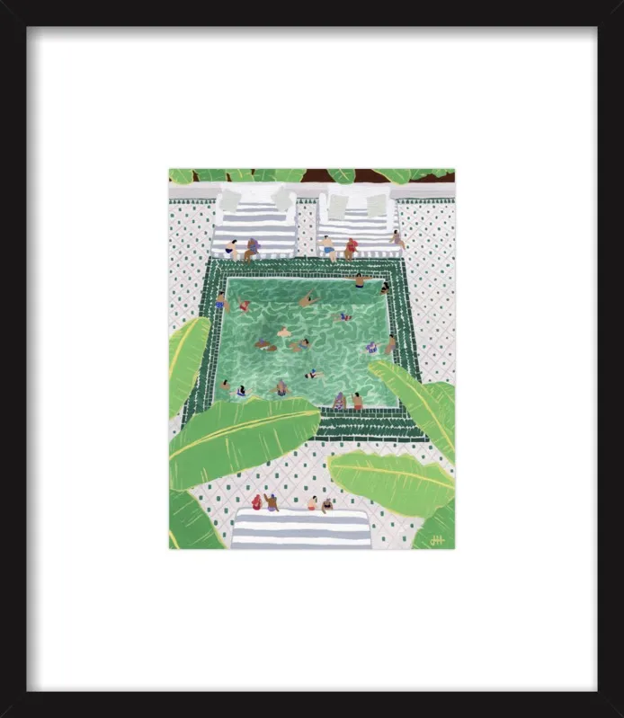 Green Riad by Joanne Ho for Artfully Walls