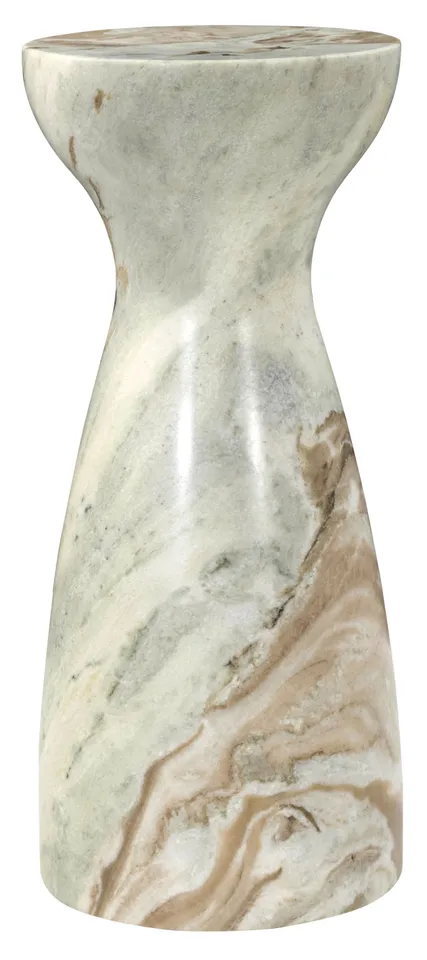 Safavieh Couture Klaradelle Marble Drink Table, White / Brown