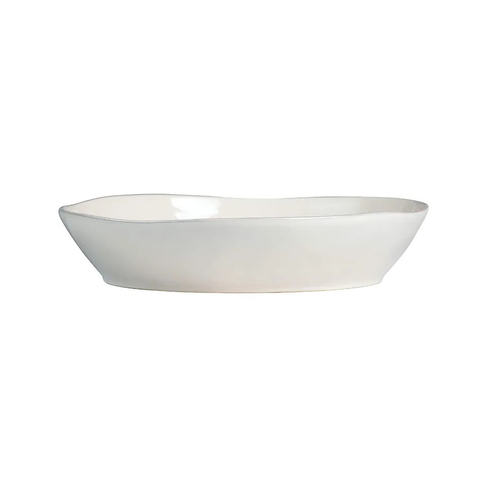 Marin White Stoneware Centerpiece Bowl