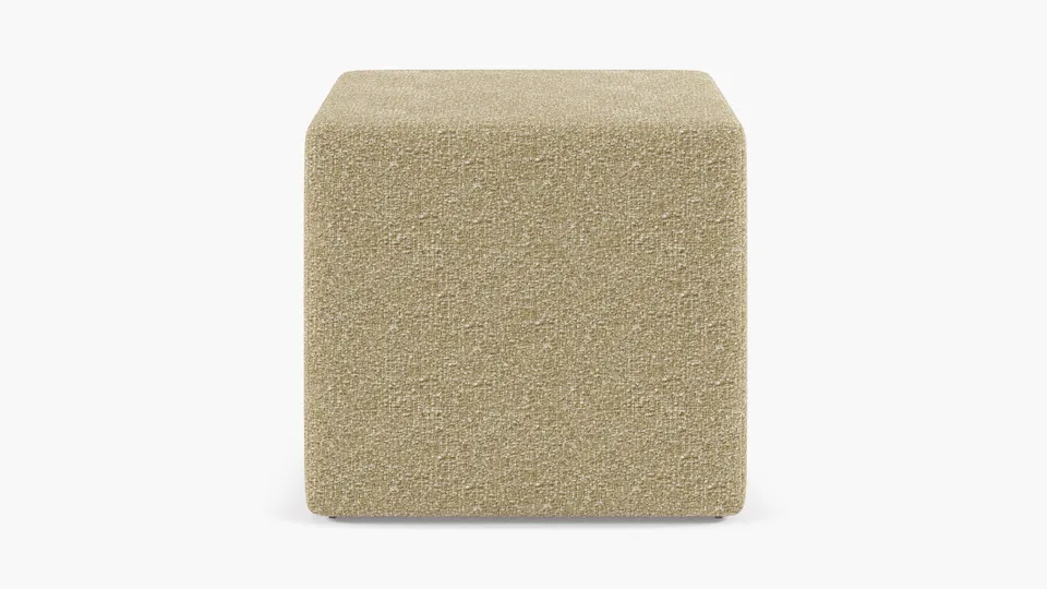 Cube Ottoman, Buff Boucle