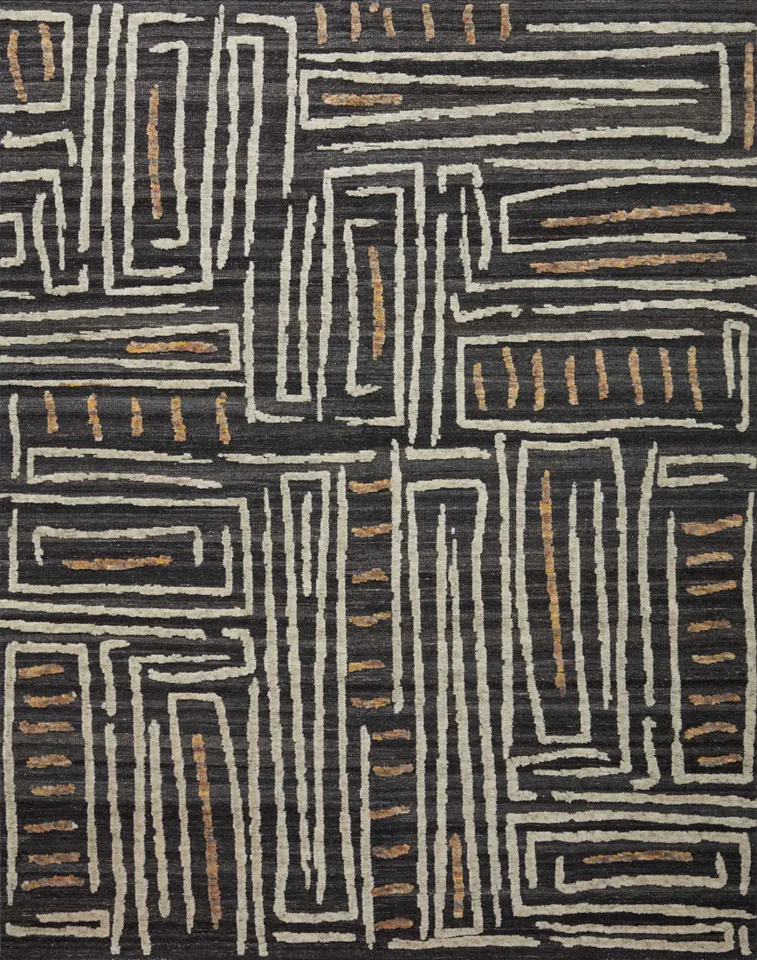 Loloi Naomi Charcoal / Natural 7'-9" x 9'-9"