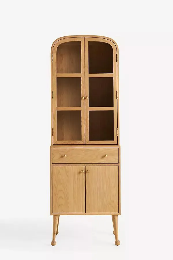 Moretti 26" Oak Display Hutch