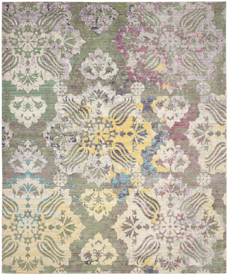 Arlo Home Woven Area Rug, VAL215K, Multi,  8' X 10'