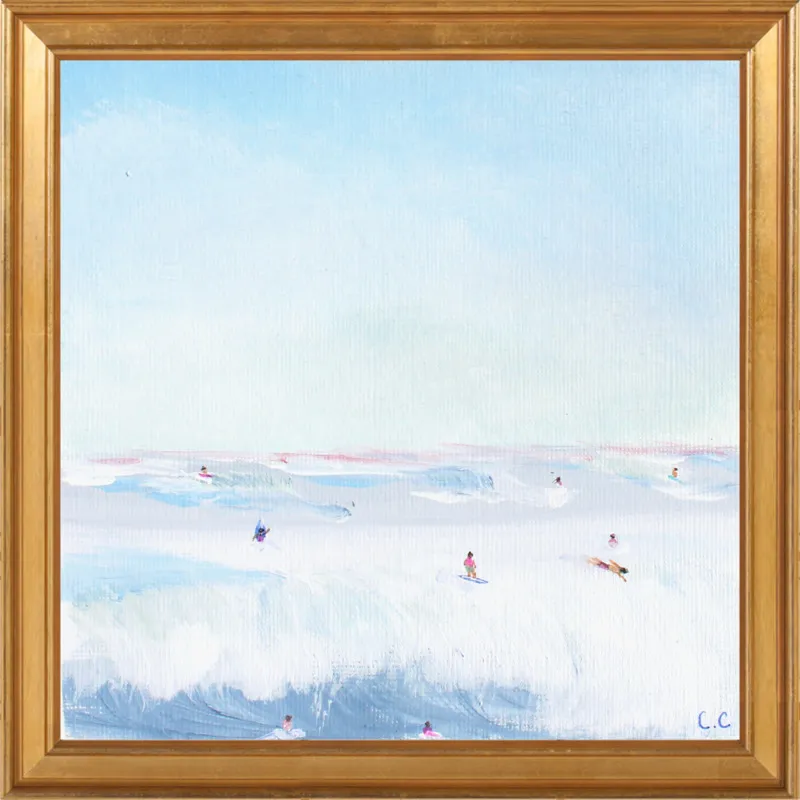 Soft Blue Surf  by Caroline Chriss  for Artfully Walls