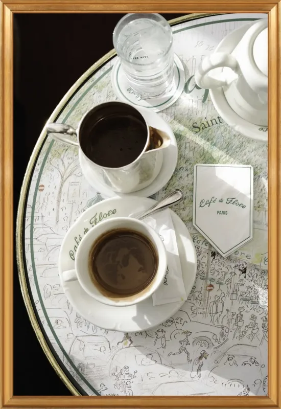 Chocolat chaud au Café de Flore by Lauren & Annael Tolila for Artfully Walls