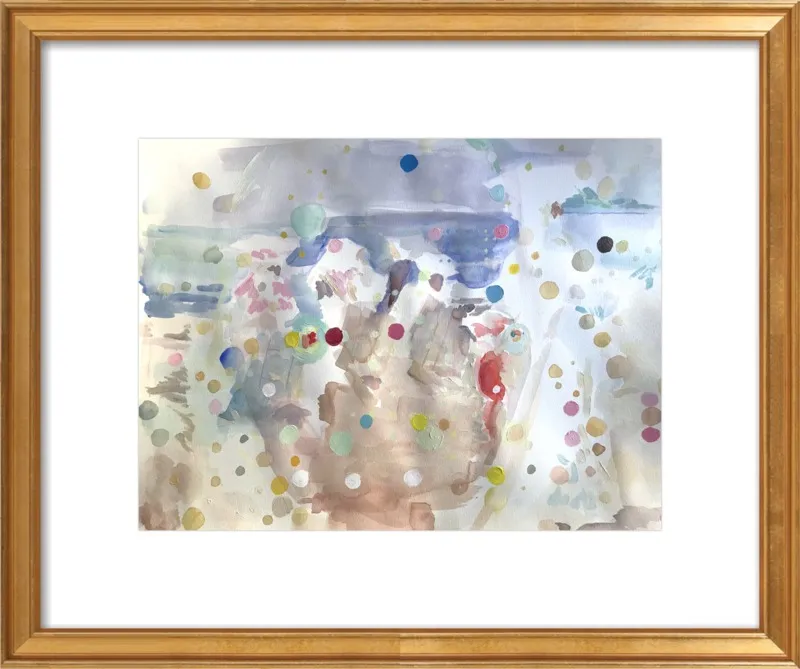 Beach scene (from memory)  by Hannah Dean for Artfully Walls