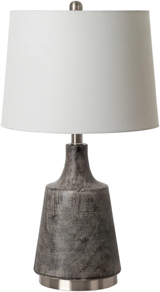 Delridge Charcoal Painted 25"H x 14"W x 14"D Accent Table Lamp