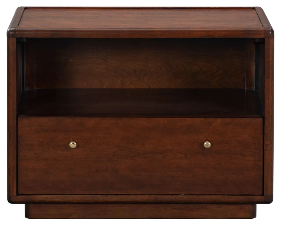Safavieh Couture Bellabrianna 1 Drawer Nightstand, Dark Cherry