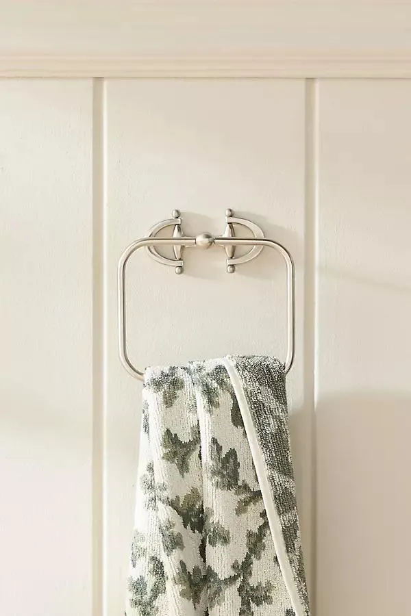 Equestrian Brass Towel Ring