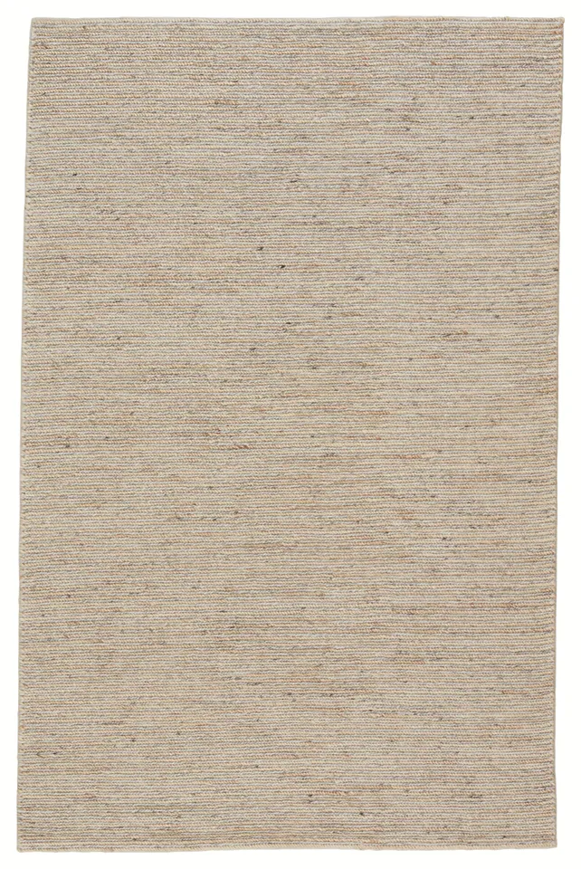 Merrow Handmade Solid Light Brown/ Silver Area Rug (2'X3')