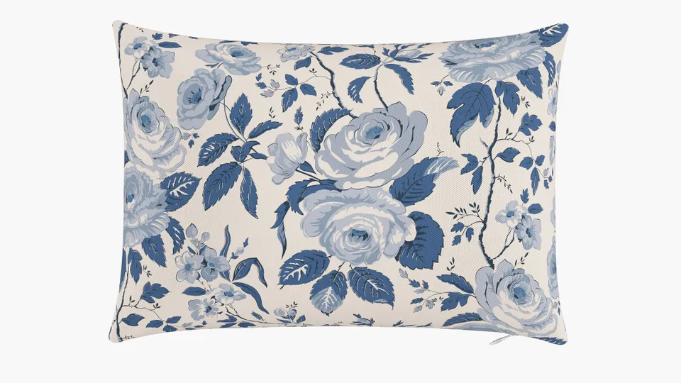 Throw Pillow 14" x 20", Delft Chintz, 14" x 20"