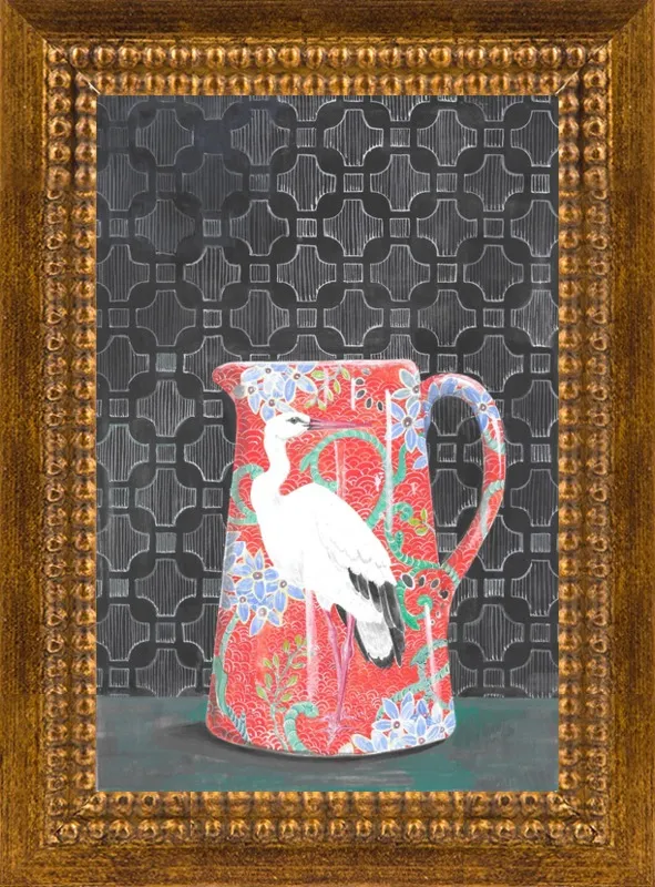 Red Vase by Miri Eshet for Artfully Walls