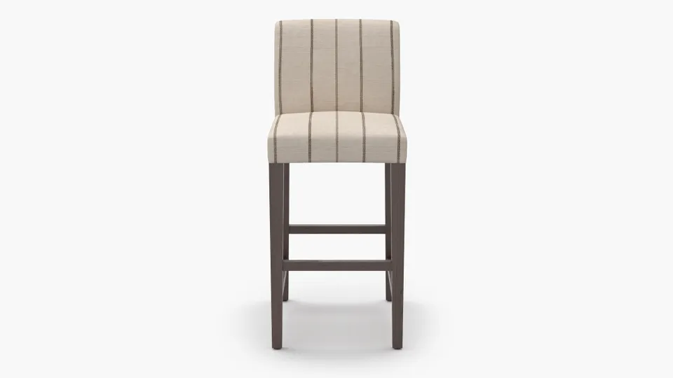 Signature Dining Bar Stool, Cocoa Felix, Espresso Square Tapered Leg