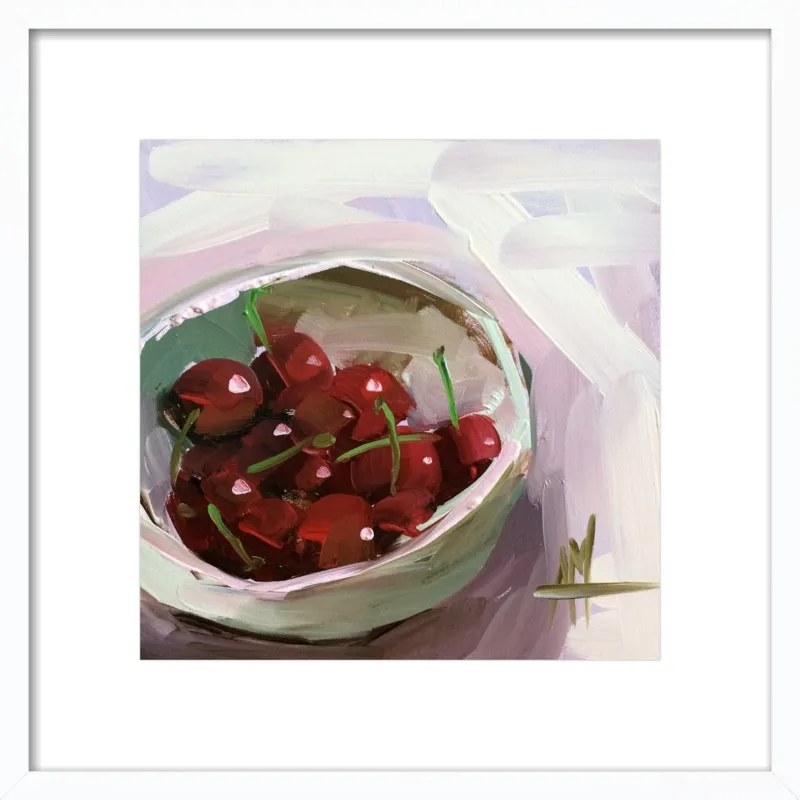bowl of cherries no. 7 by Angela Moulton for Artfully Walls