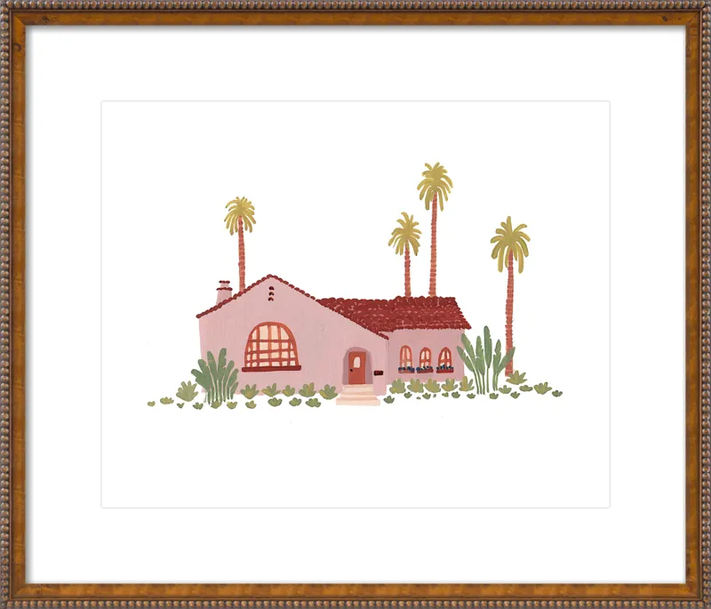 Pink Bungalow by Taylor Ann for Artfully Walls