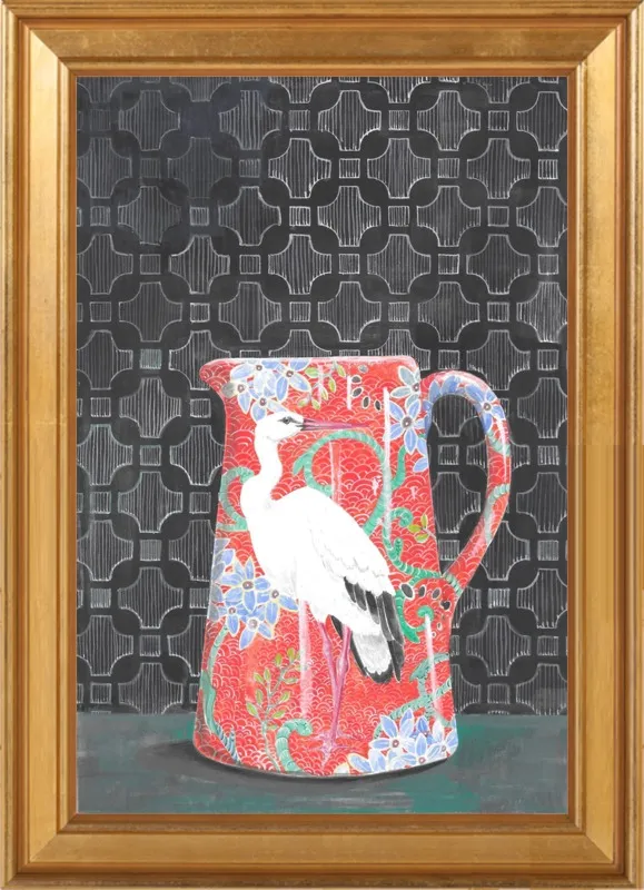 Red Vase by Miri Eshet for Artfully Walls