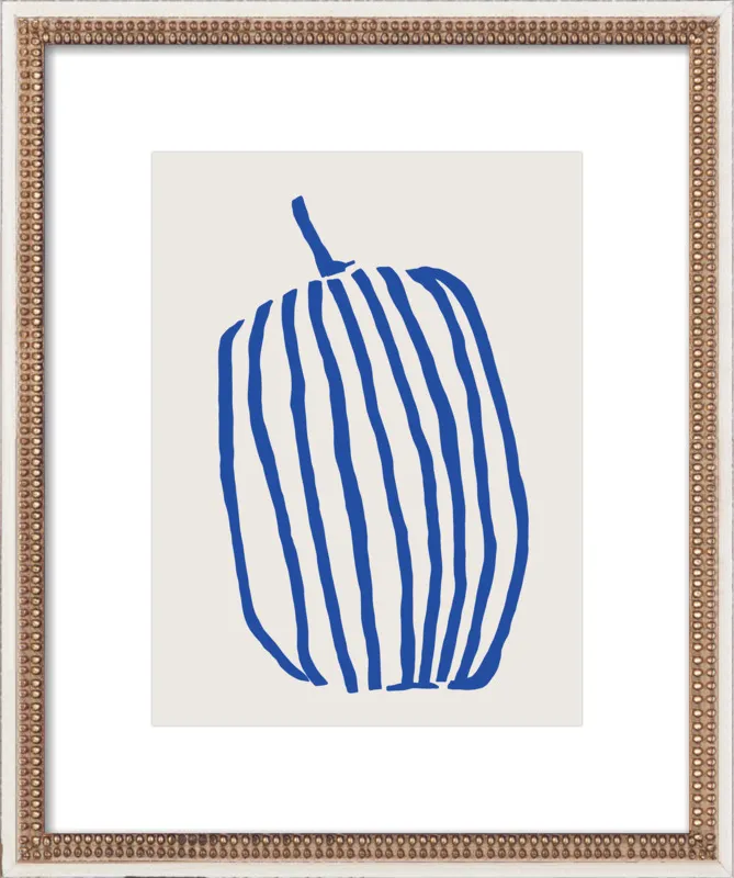 Striped pumpkin by Jessica Nielsen for Artfully Walls