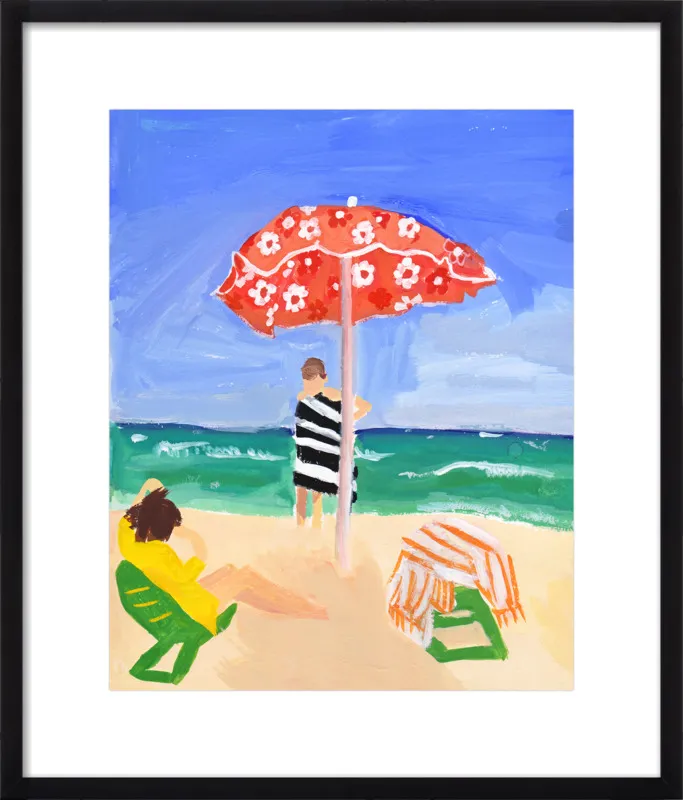 Italian Beach Umbrella by Jackie Mancuso for Artfully Walls