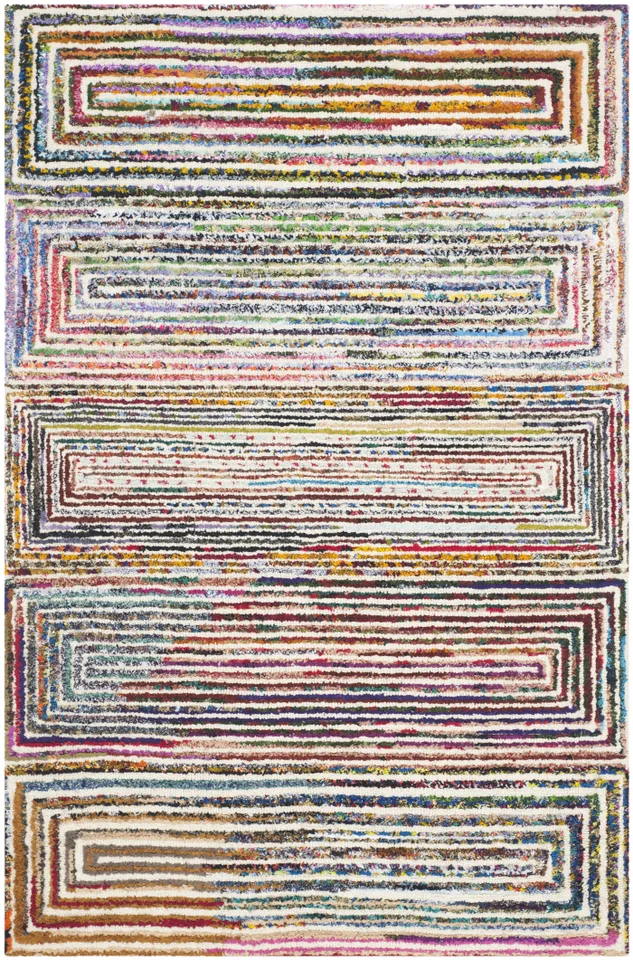 Arlo Home Hand Tufted Area Rug, NAN604A, Ivory,  4' X 6'