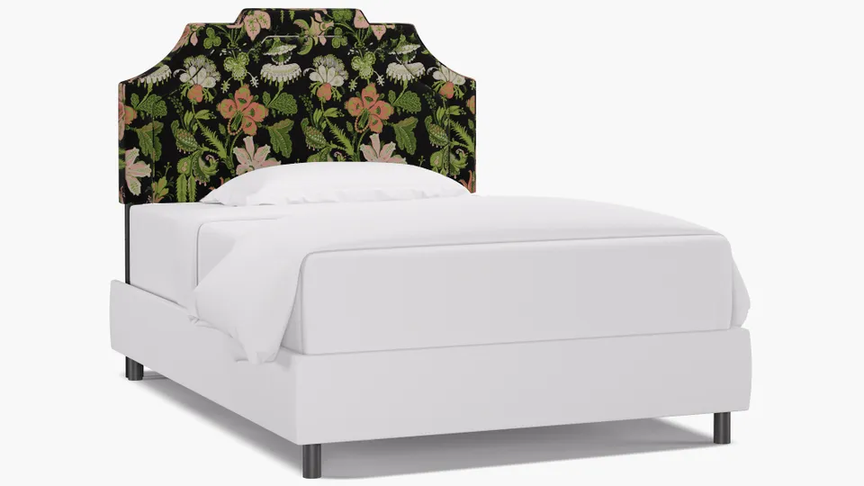 Art Deco Headboard, Coral Onyx Rossetta, Full