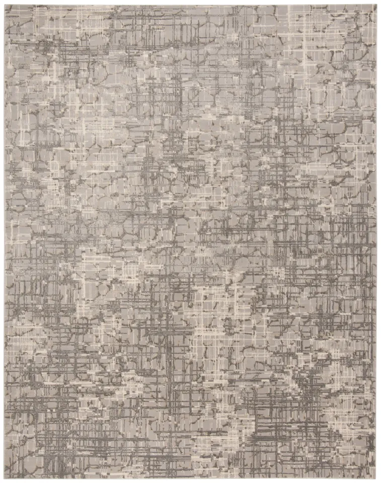 Arlo Home Woven Area Rug, MDW171F, Grey,  8' X 10'