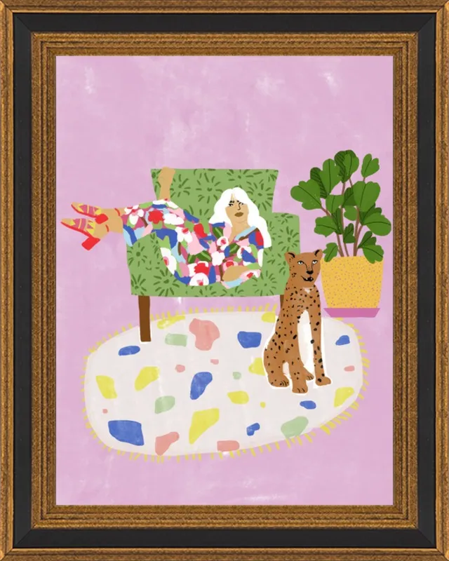 Lady and her tiger by Alja Horvat for Artfully Walls