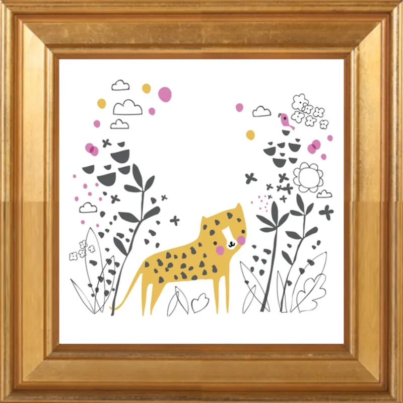 Little jungle leopard by Lizzie Mackay for Artfully Walls