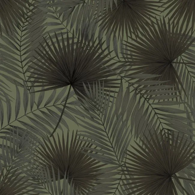 Palm Leaf Green Wallpaper