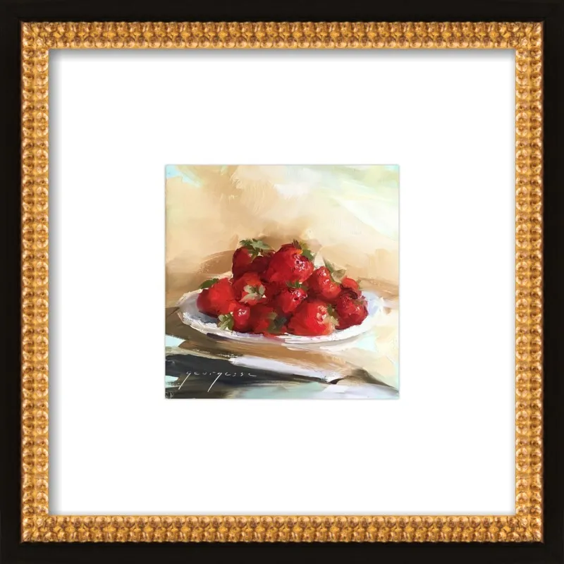 "Summer Strawberries 2" by Georgesse Gomez for Artfully Walls