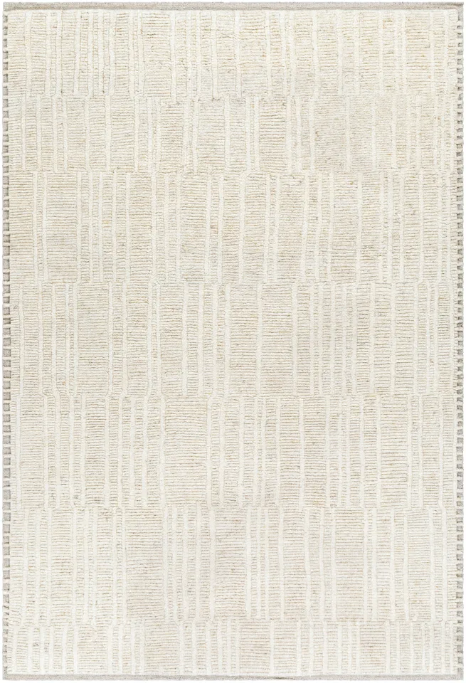 Davey Beige Indoor 9' x 12' Handmade Rug