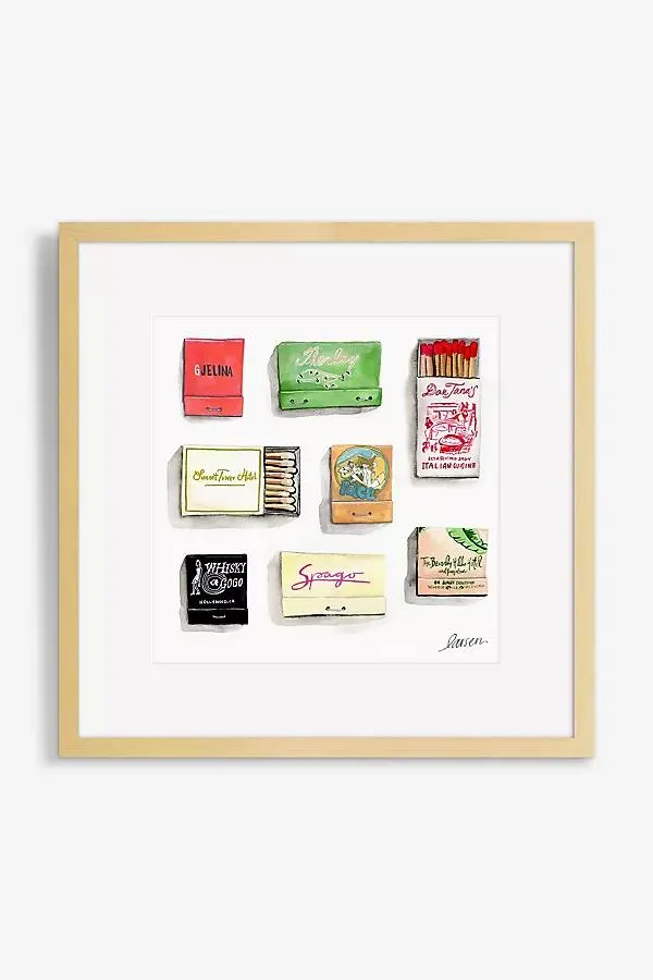 City Matchbook Wall Art
