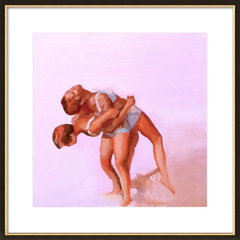 wrestling by Mary Sinner for Artfully Walls