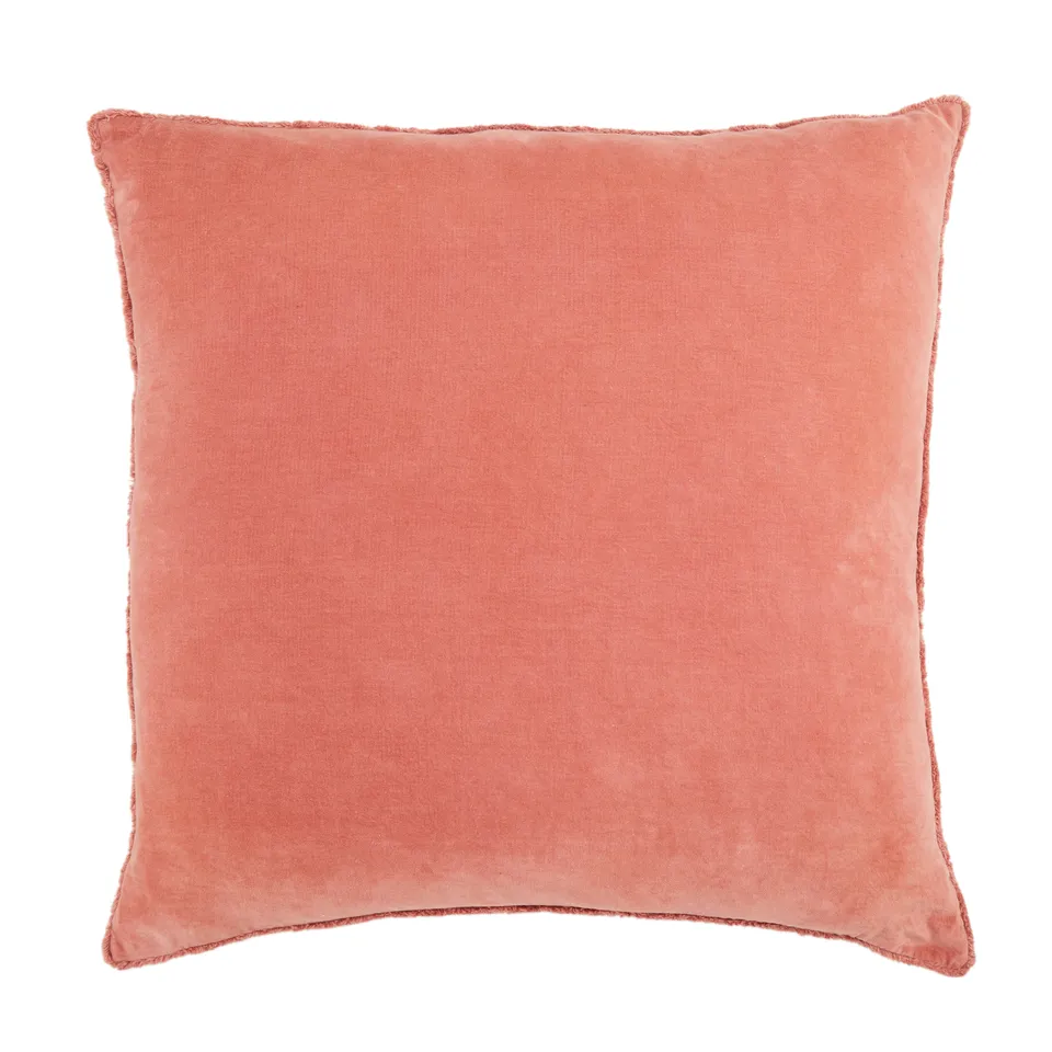 Sunbury NOU19 Handmade Solid Pink Down Alternative Filled Pillow (26")
