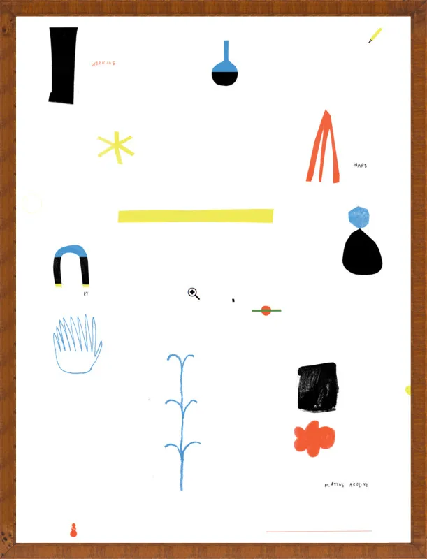 Working hard by playing around  by Agata Królak for Artfully Walls