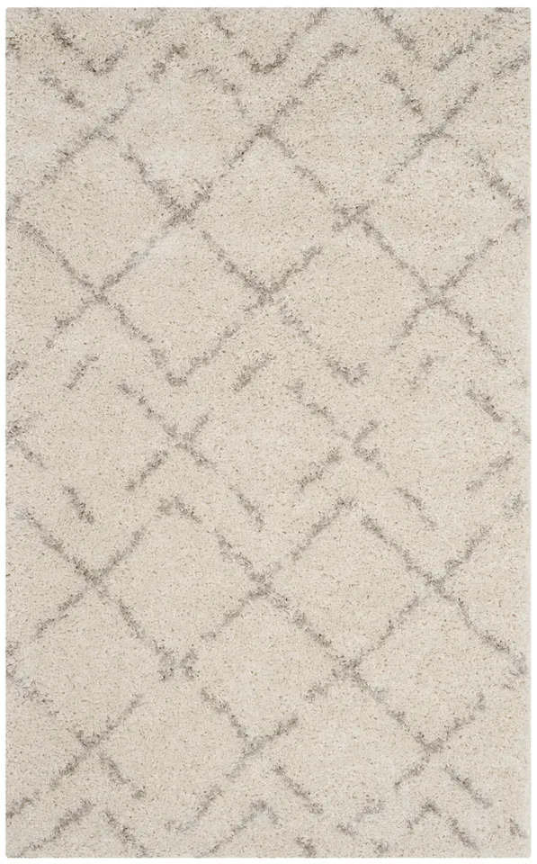 Arlo Home Woven Area Rug, ASG743A, Ivory/Beige,  3' X 5'