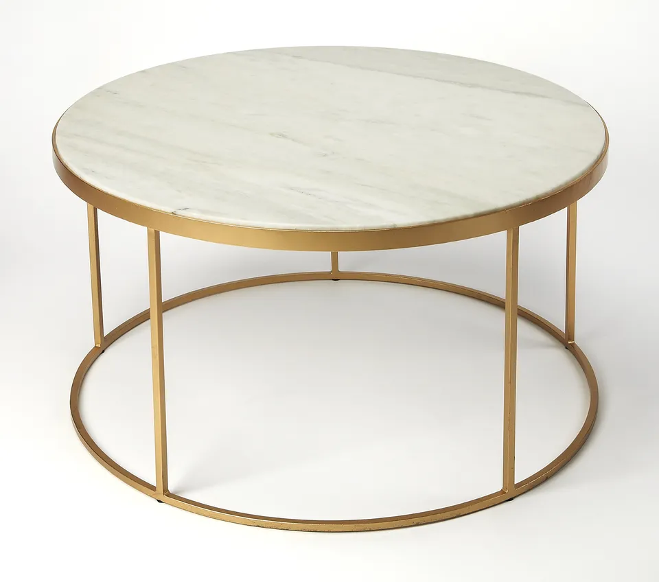 Triton Marble & Metal Coffee Table