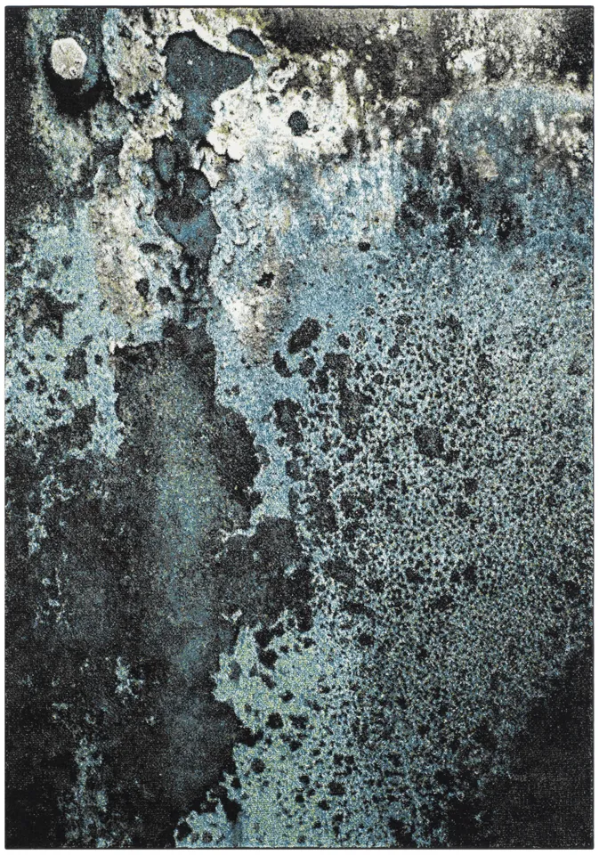 Arlo Home Woven Area Rug, GLA124B, Blue/Multi,  5' 3" X 7' 6"