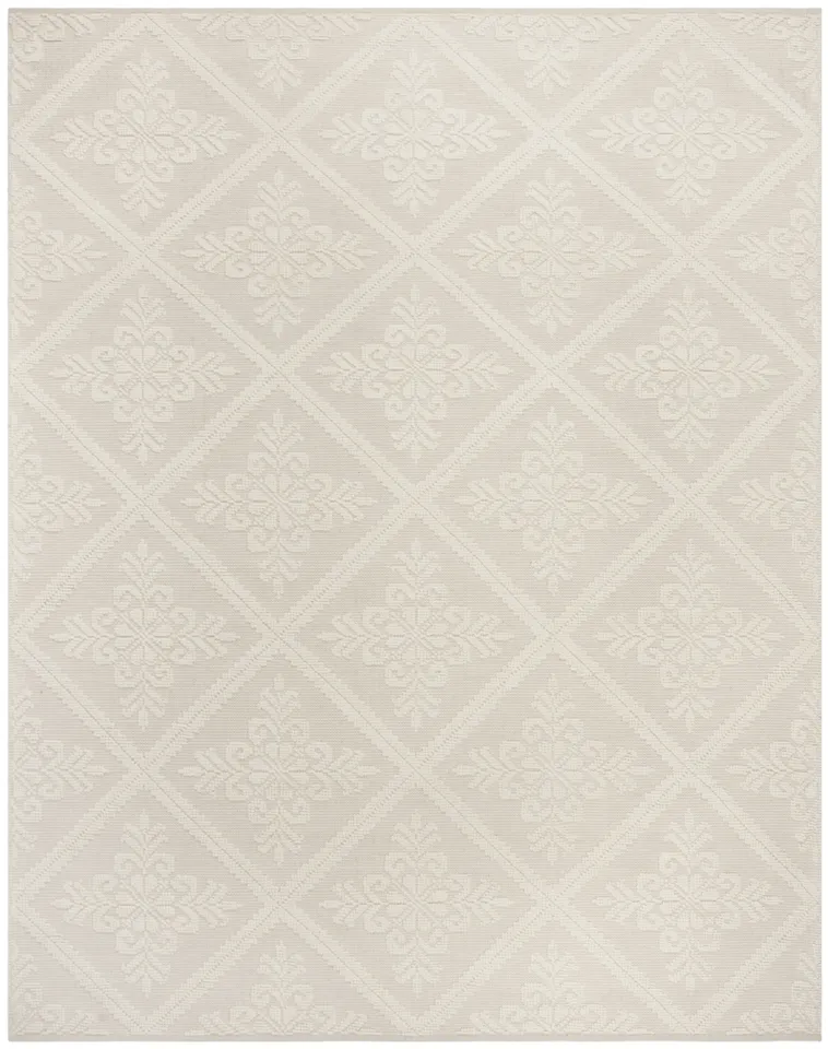 Arlo Home Hand Woven Area Rug, VRM101A, Ivory,  8' X 10'
