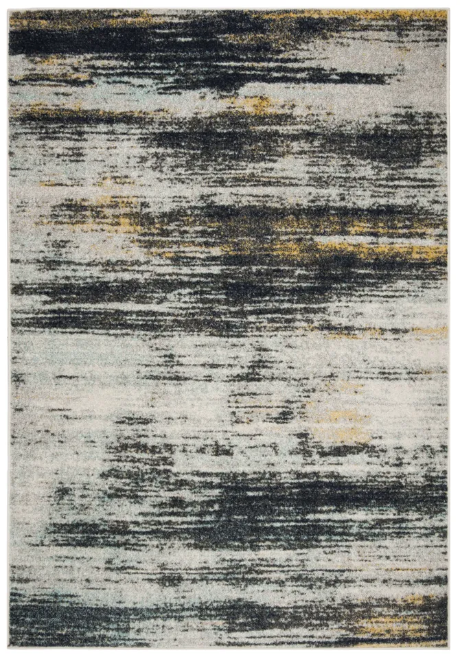 Arlo Home Woven Area Rug, ADR201F, Light Grey/Black,  6' X 9'