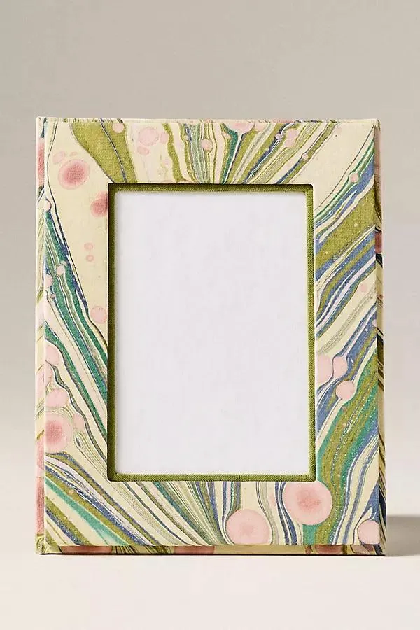 Hand Marbled Paper Frame