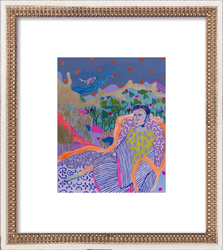 "The Nightingale" illustration by Davina Shefet for Artfully Walls