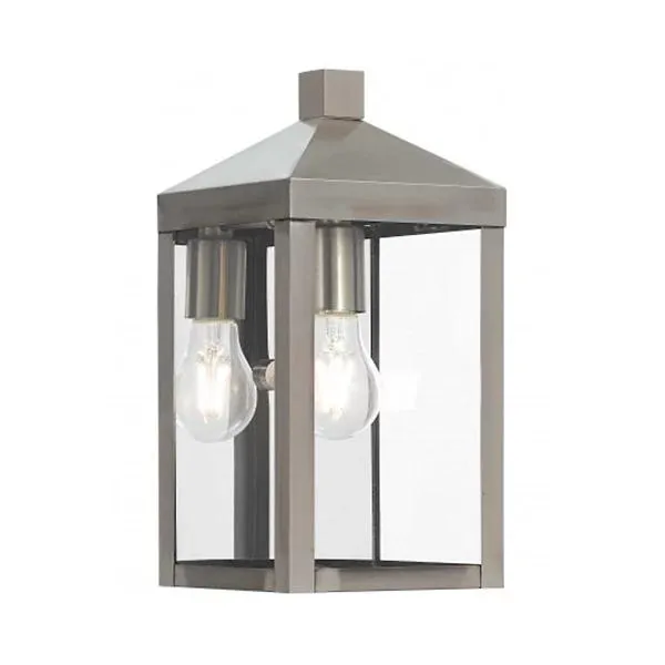 James Clear Glass Outdoor Wall Sconce