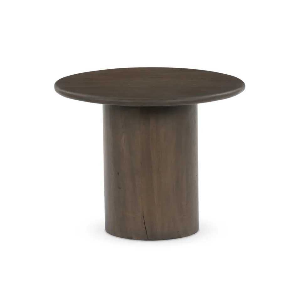 Stuart Wood End Table - Aged Belgium Bleach