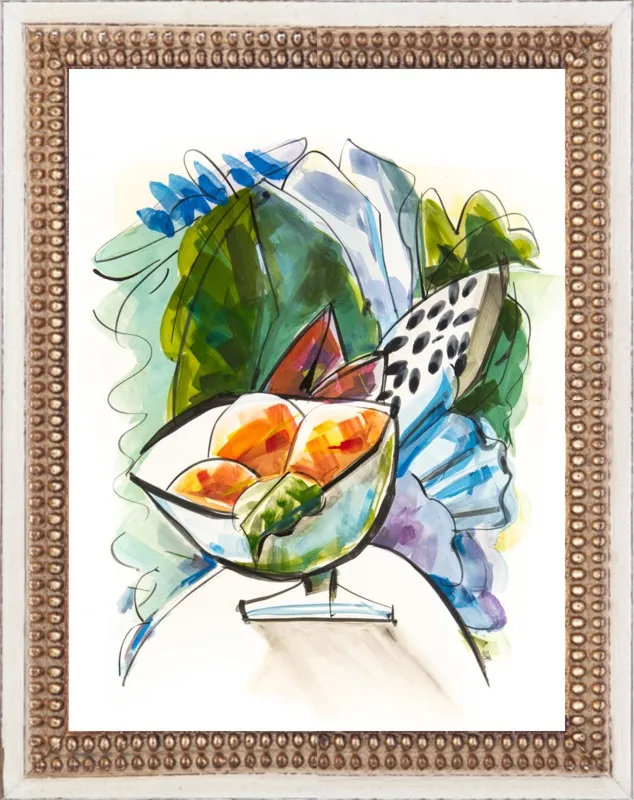 Still life with oranges by Becky Aubry for Artfully Walls